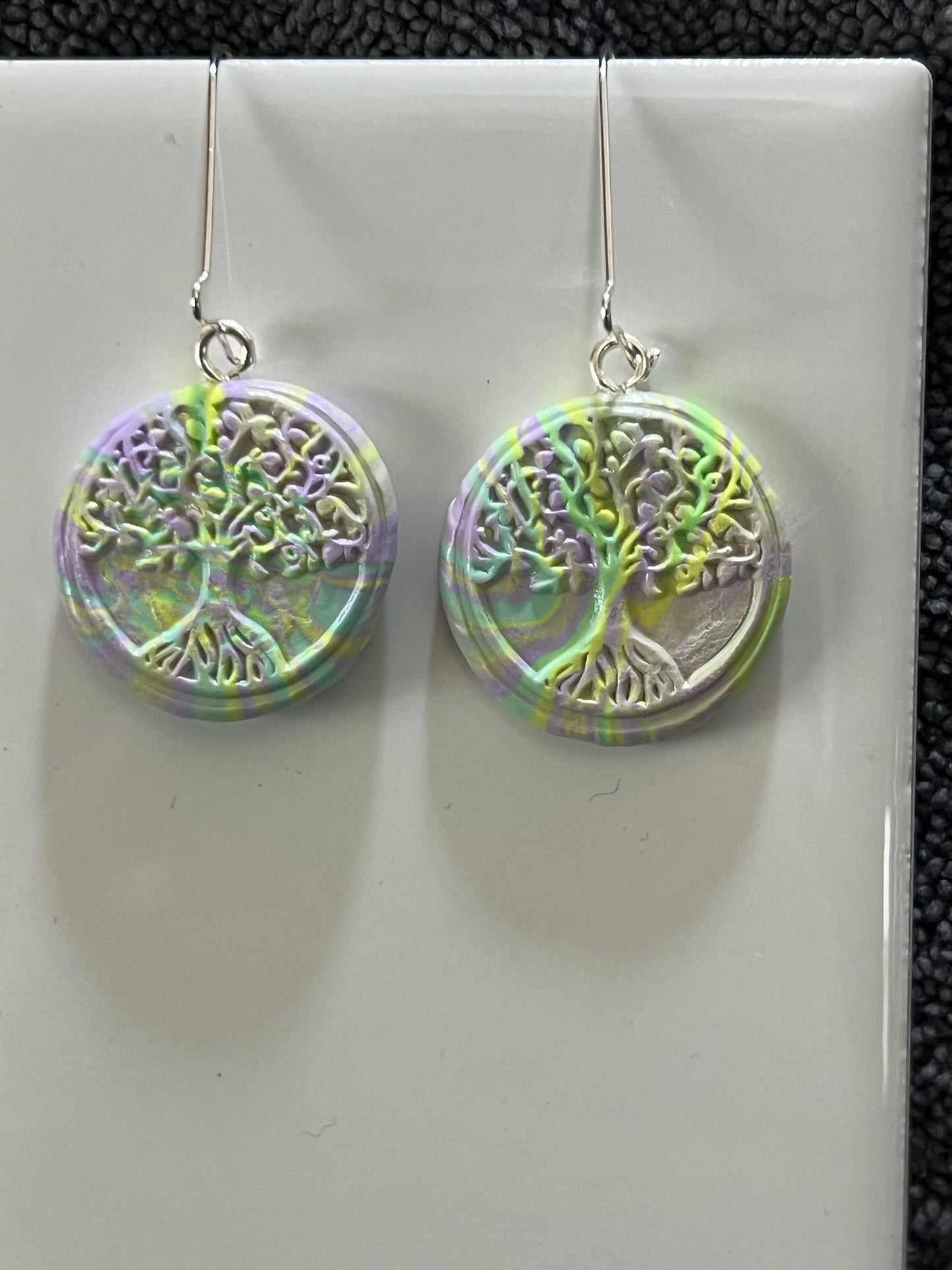 POLYMER CLAY SCRAP MEDALLION EARRINGS