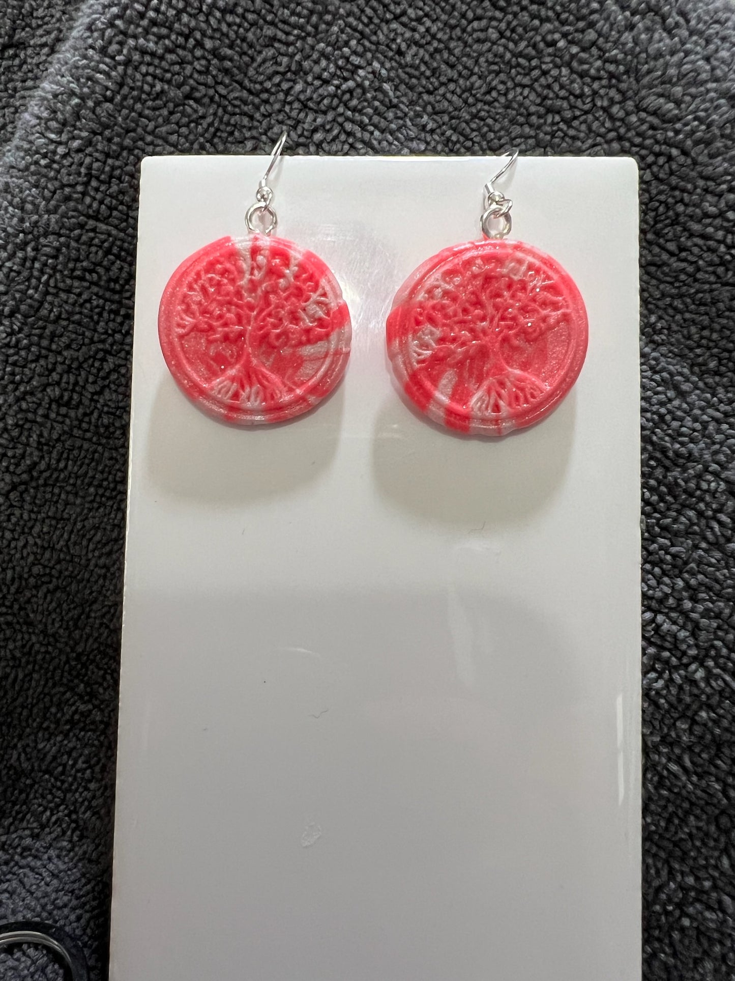 POLYMER CLAY SCRAP MEDALLION EARRINGS